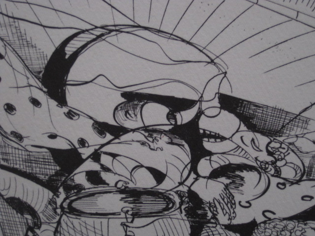 Suriname expressionist Quintus J. Telting 1931-2003 Limtd Litho Drum Dance 9/20  kopen? Bied vanaf 1!