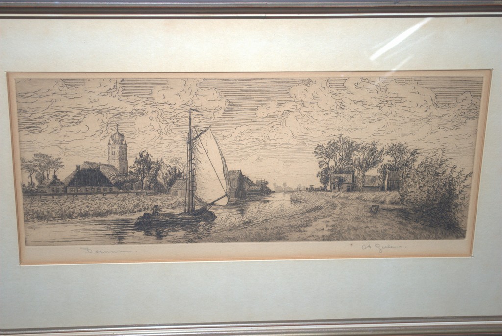 Abe Gerlsma - ets van Deinum (FR.) verkocht voor € 65!