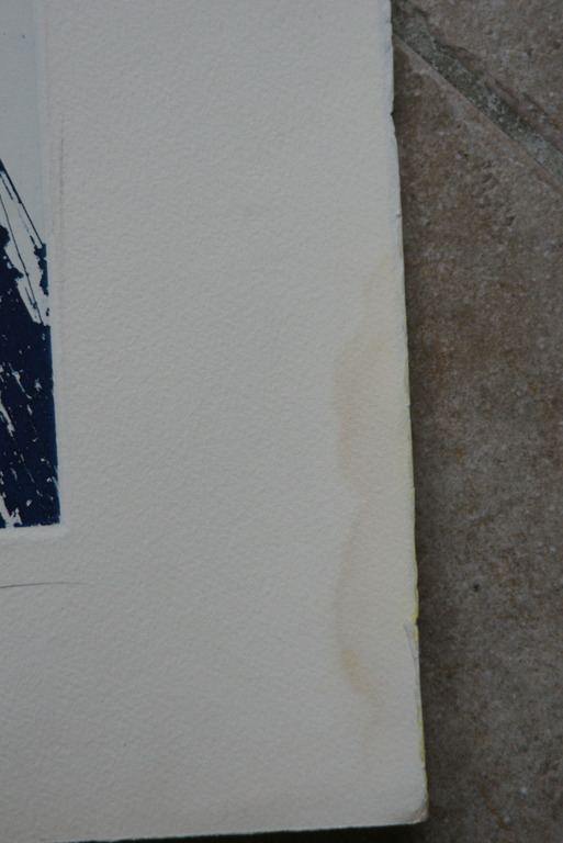 Hans Hartung - hand signed etching in blue and white - 1989 - oplage: 120 ex. kopen? Bied vanaf 225!