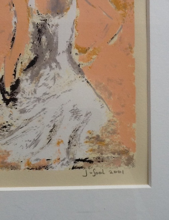 José van Gool, Zeefdruk, Meisje in witte jurk kopen? Bied vanaf 35!