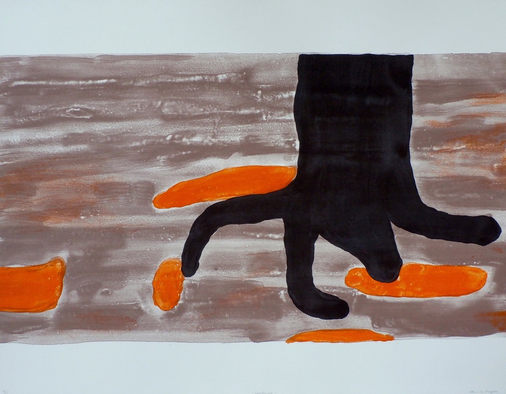 Chris de Bueger - zeefdruk: Gelijktijdig verkocht voor € 35!