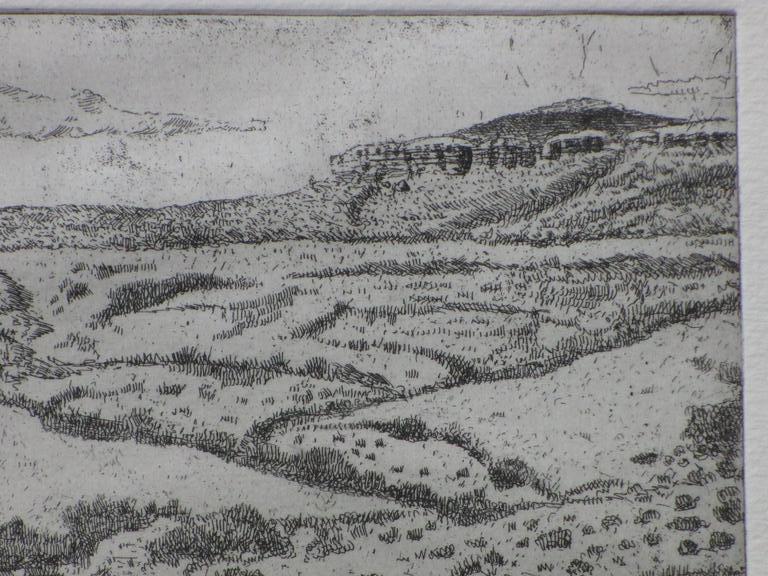 Willem Gispen, Ets, Spaans landschap kopen? Bied vanaf 50!