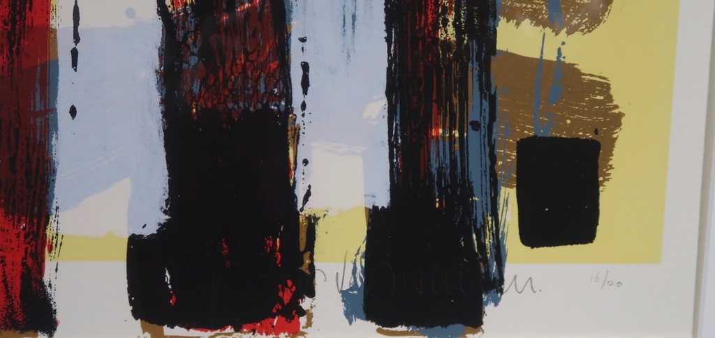 Pieter Vermeulen: Zeefdruk, Huisje - Ingelijst kopen? Bied vanaf 40!