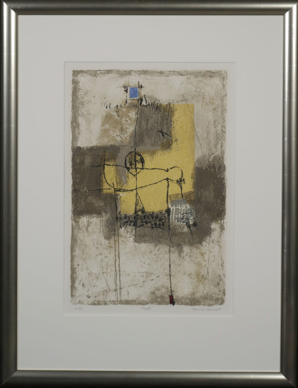 Bernard Remusat: Carborundum, Sipyle - Ingelijst verkocht voor € 50!