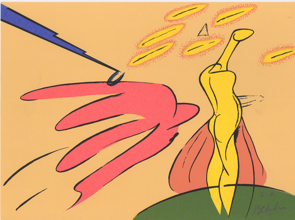 Jules Bekker - Thought of a kiss - Gesigneerde zeefdruk - 1987 kopen? Bied vanaf 15!