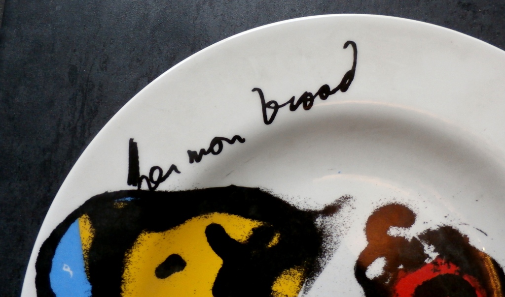 Herman Brood - bord: man op paard kopen? Bied vanaf 50!