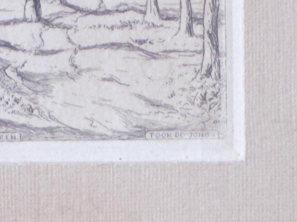 Toon de Jong, Brink te Laren, Ets kopen? Bied vanaf 40!