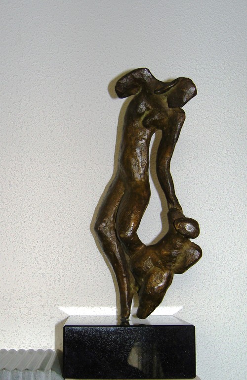 Gonnie van de Ven: Schitterend bronzen beeld.LOOPT VANDAAG AF. verkocht voor € 275!