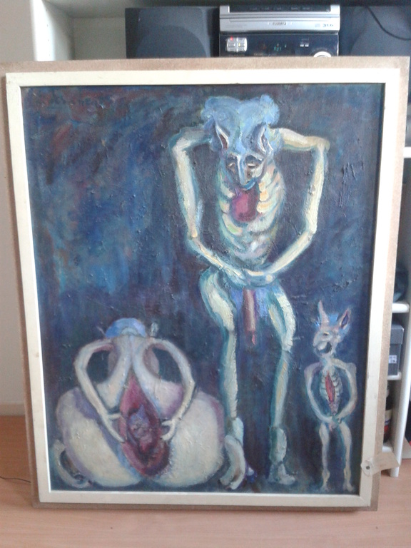 Schilderij van Bob Fernhout - De groei van de decadentie verkocht voor € 50!