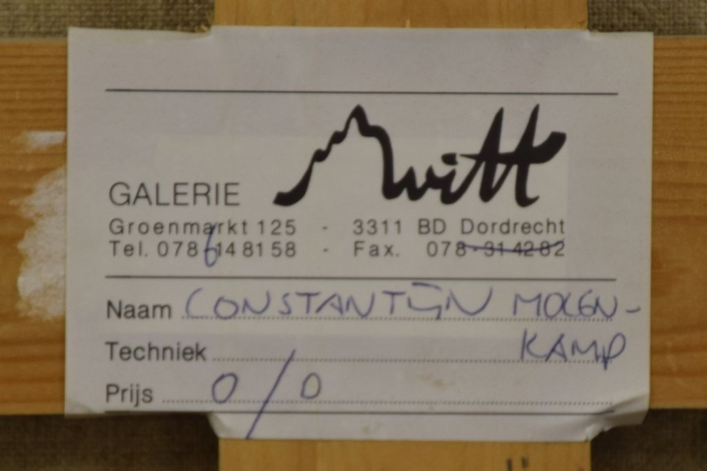 Constantijn Molenkamp - Olieverf op doek - Zeeschap kopen? Bied vanaf 500!