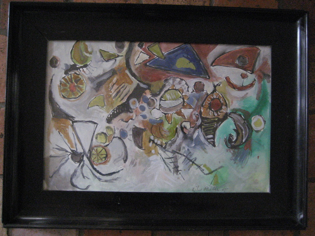  Ejler Bille(toegeschreven) - compositie - gouache - gesigneerd kopen? Bied vanaf 1!