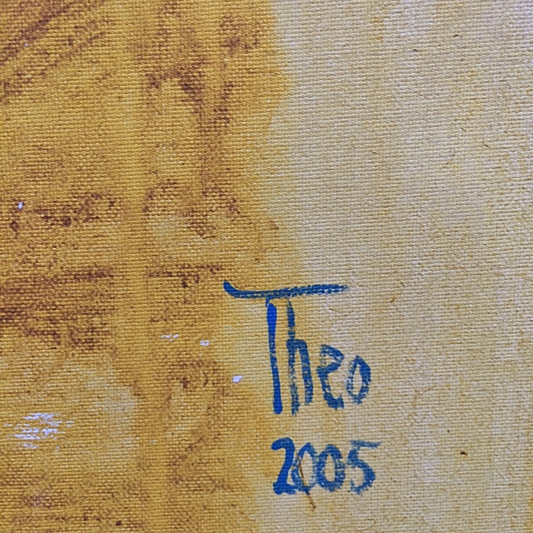 Theo Onnes, Giclee op linnen, met mooie lijst kopen? Bied vanaf 75!