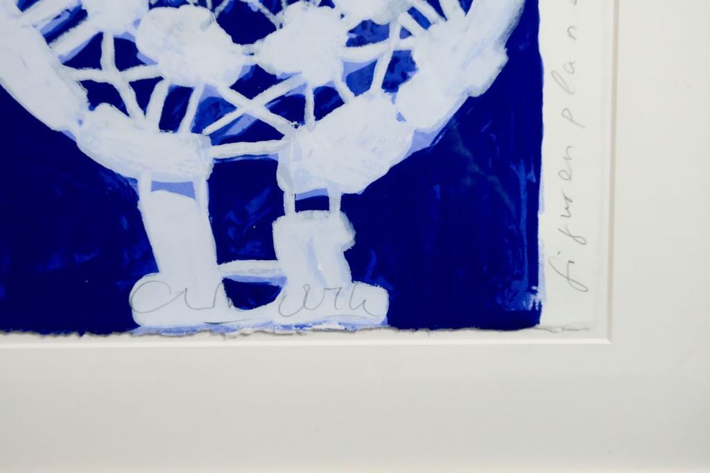 Cees Dolk: Zeefdruk, Figurenplan 4 - Ingelijst kopen? Bied vanaf 20!