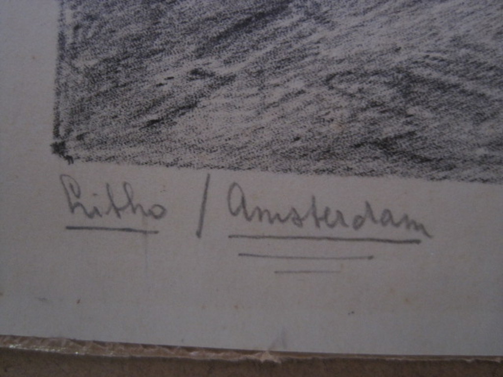 Karakteristieke gesigneerde Litho "Amsterdam de Jordaan" Theo Dijkwel 1881-1952 kopen? Bied vanaf 1!