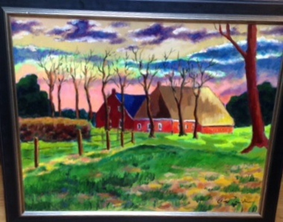 Arie Zuidersma (1924-2014) omgeving van Wittewierum in Groningen verkocht voor € 2500!