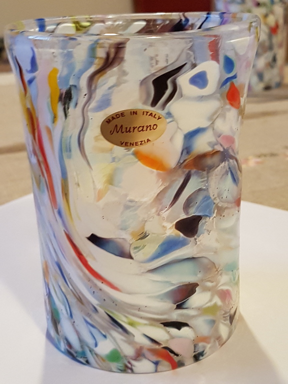 Goto veneziano-glas Arlecchino met agate multiclor Murano anni 65/70-Italia kopen? Bied vanaf 18!