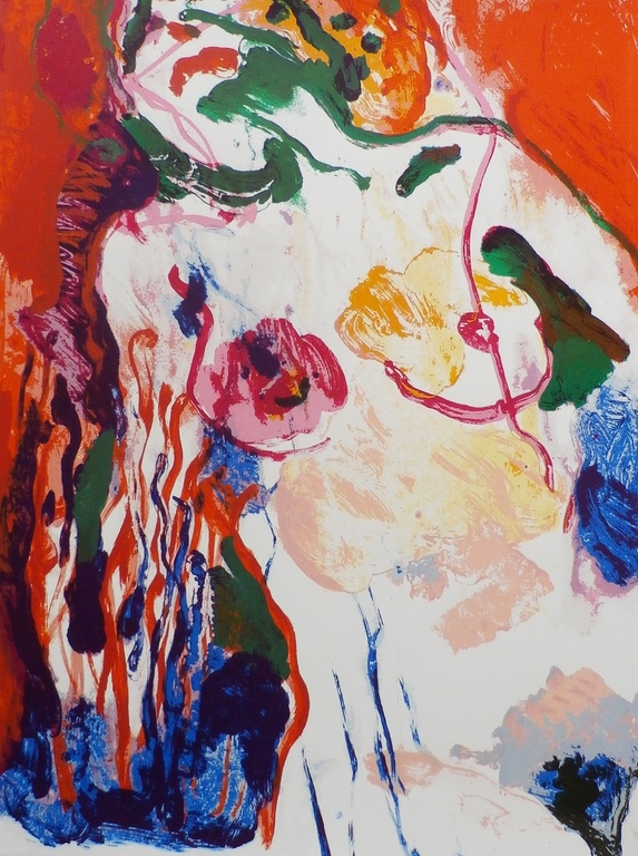 Kees van Bohemen - Zeefdruk - Naakt verkocht voor € 75!