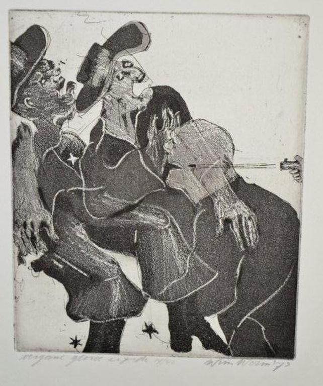 Wim Worm: Ets, 'Vergane glorie', 1971 kopen? Bied vanaf 1!