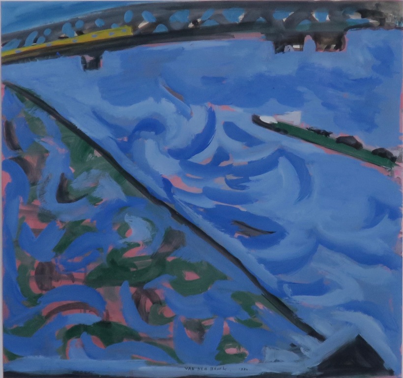 Rene van den Broek: Gouache, Zaltbommel -Ingelijst kopen? Bied vanaf 20!