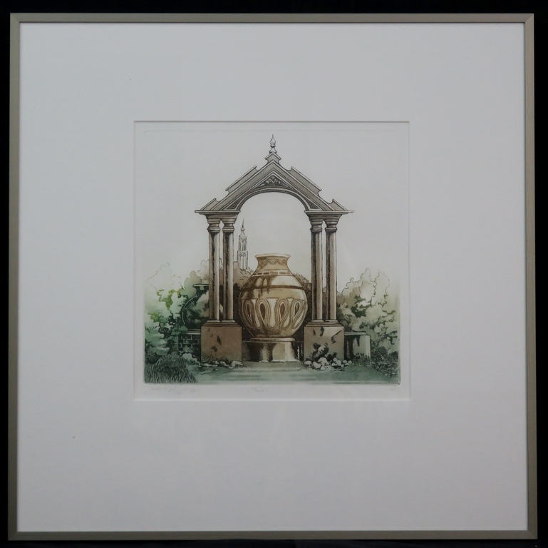 Jos van de Pol: Ets, Poort - Ingelijst kopen? Bied vanaf 35!