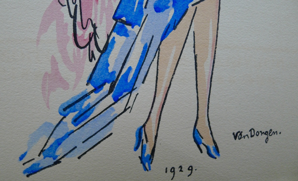 Kees van Dongen,"La Parisienne",Nouvelle van Gerard Bauer,met pochoir op Arches. kopen? Bied vanaf 350!