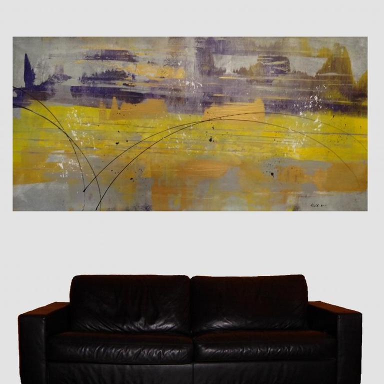 Marcel Wehl,  acryl op doek, abstract werk (XXL Formaat!) kopen? Bied vanaf 120!