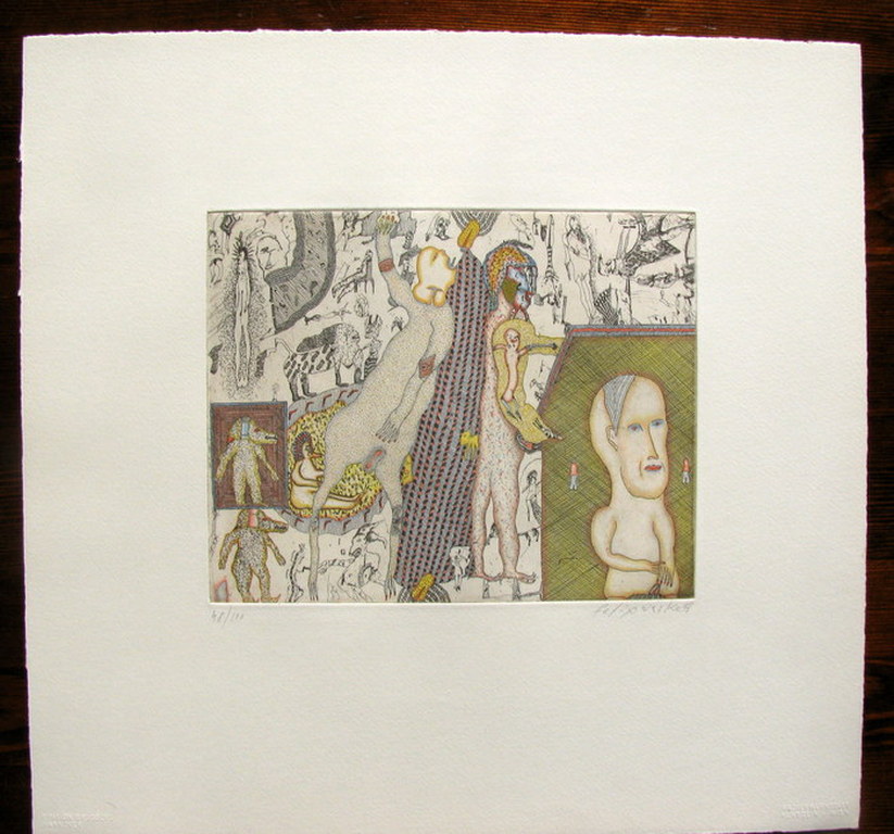 Felix WASKE, "Koperen verhalen", erotische ets, gesigneerd en genummerd kopen? Bied vanaf 1!