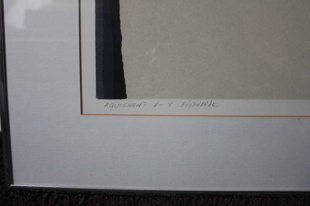 FON KLEMENT, “Aquchant V” 1985, boarddruk. kopen? Bied vanaf 150!