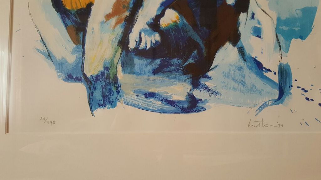 Lou Thissen: Zeefdruk, Zonder Titel - Ingelijst kopen? Bied vanaf 10!