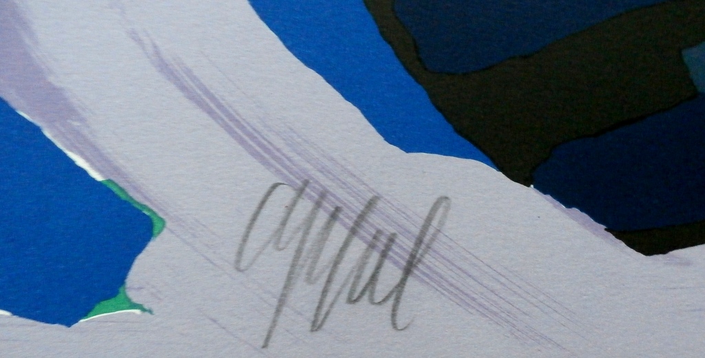 Karel Appel - litho: Another blue head again - 1978 kopen? Bied vanaf 499!