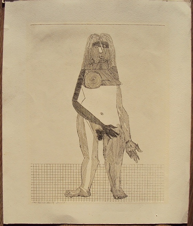 Theo Beerendonk (1905,1979) , ets, naakt kopen? Bied vanaf 20!