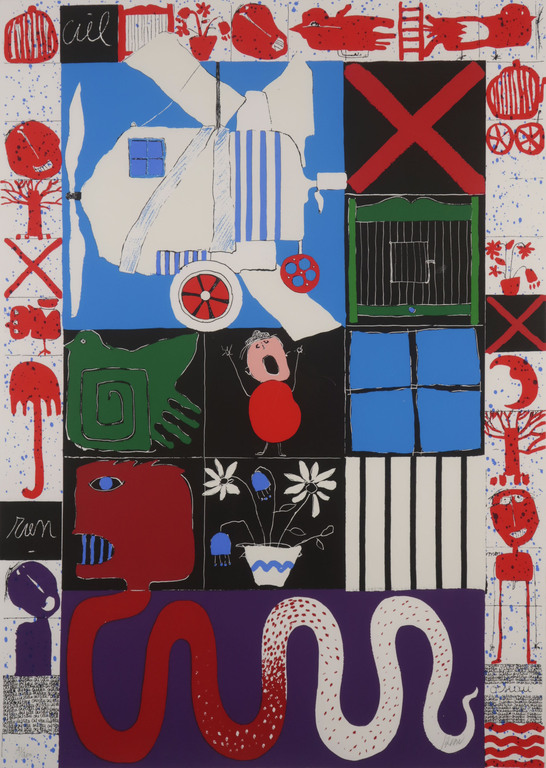 Christian Silvain: Zeefdruk, L'Oiseau Cage - Ingelijst (Groot) kopen? Bied vanaf 60!