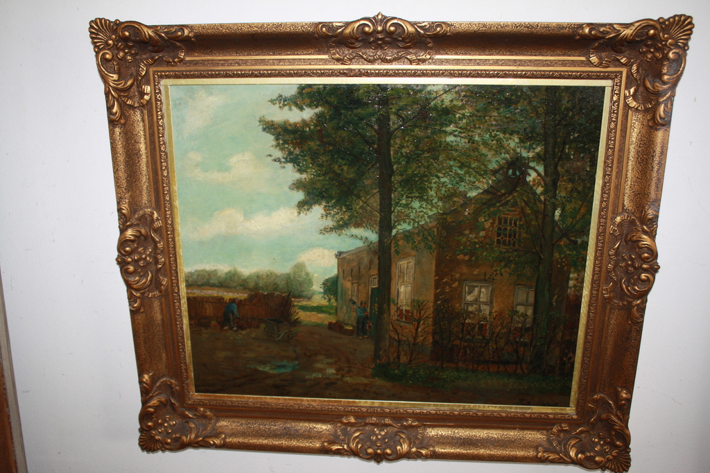 FRITS MARIS 1873-1935 - MANNEN AAN HET WERK BIJ BOERDERIJ kopen? Bied vanaf 165!