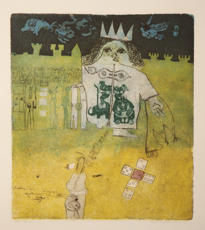 Michel van Overbeeke: Ets, Het pur kopen? Bied vanaf 35!