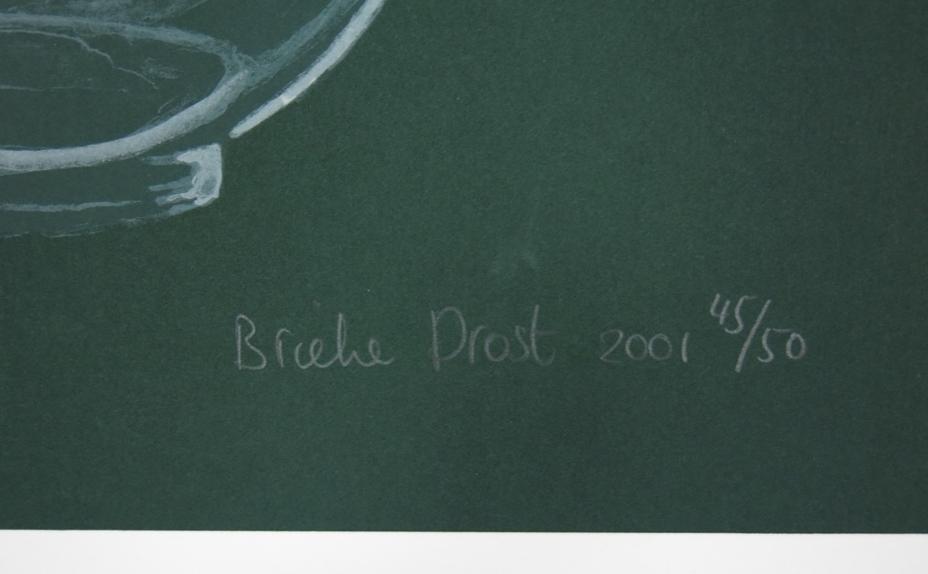 Brieke Drost: Zeefdruk, Flesje (Paarse dop) kopen? Bied vanaf 1!