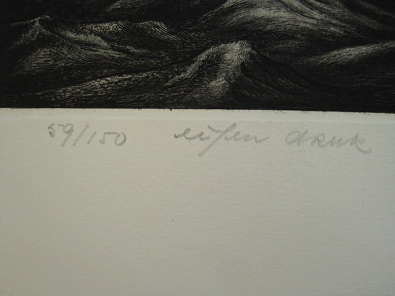 Dick Stolwijk (1931-) ets "Doggersbank 1978" 59/150 gesigneerd kopen? Bied vanaf 1!