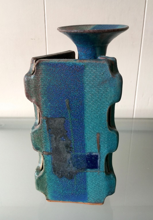 Ed Meissenberg  - Grote polychrome modernistische kandelaar -1990's - gesigneerd kopen? Bied vanaf 24!