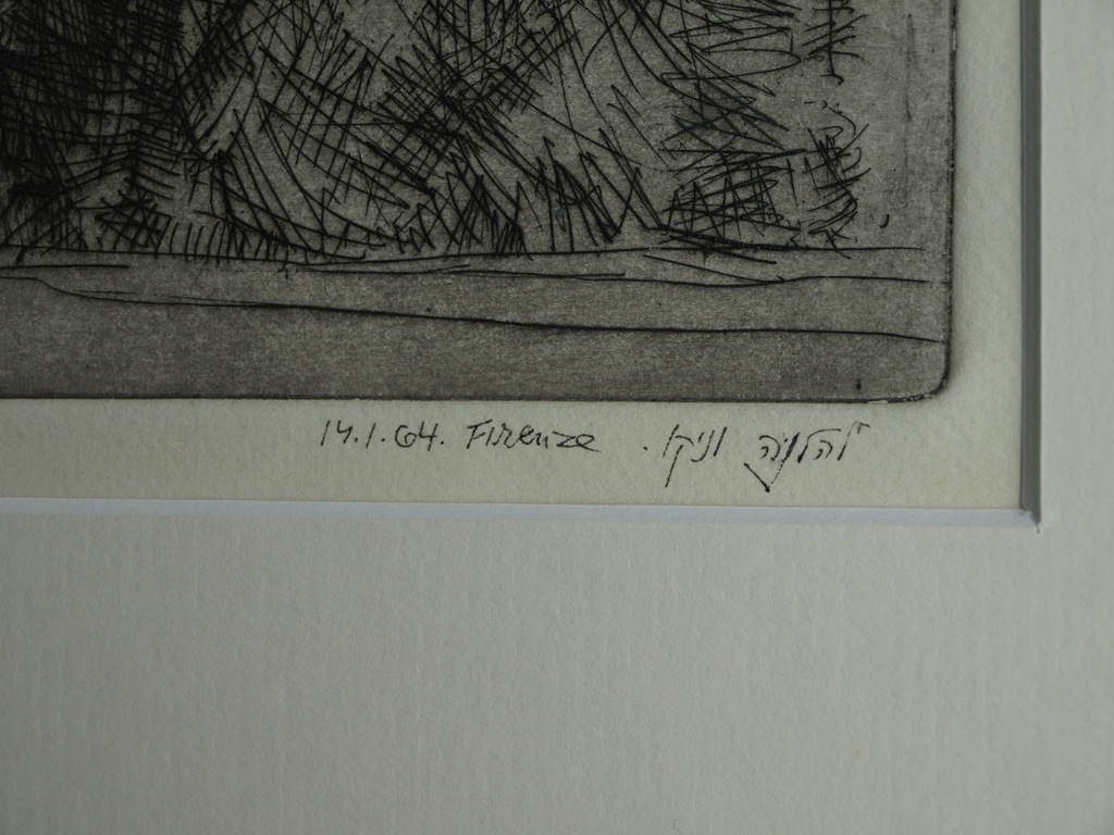 Onbekend : Ets - Vrouwenportret – Gesigneerd – Joodse kunstenaar? - 1964 kopen? Bied vanaf 1!