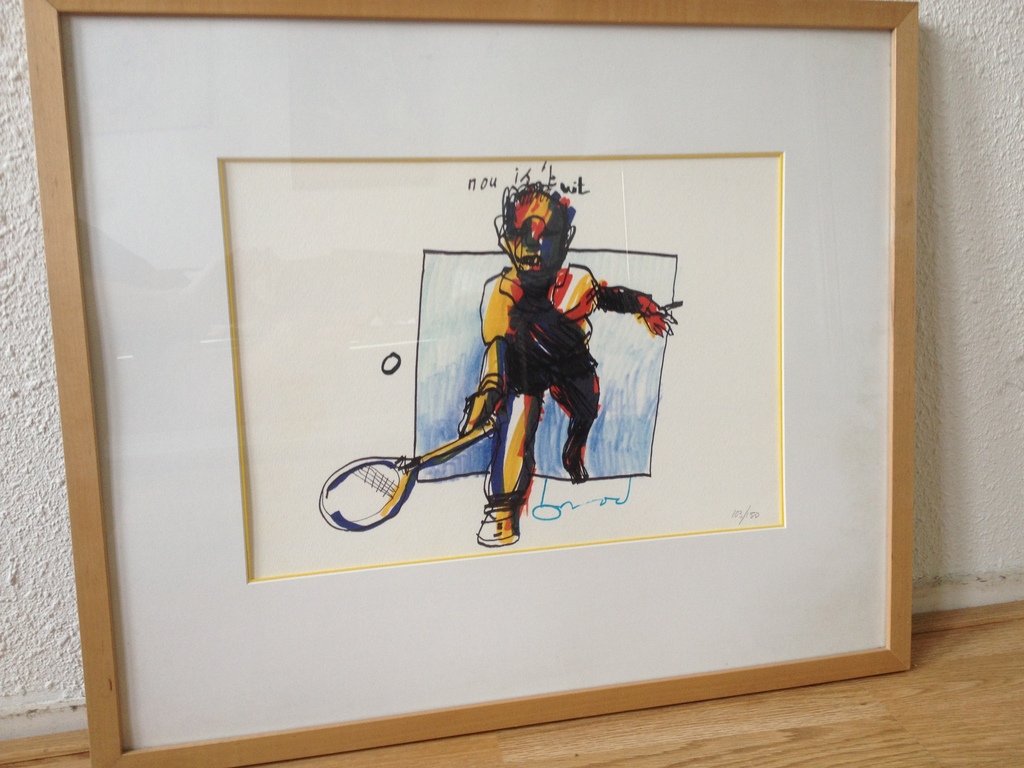 Herman Brood - kleurenzeefdruk - Nou is 't uit verkocht voor € 160!