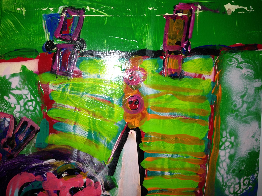 Uniek beschilderde kastdeur door Espen Greger Hagen kopen? Bied vanaf 175!