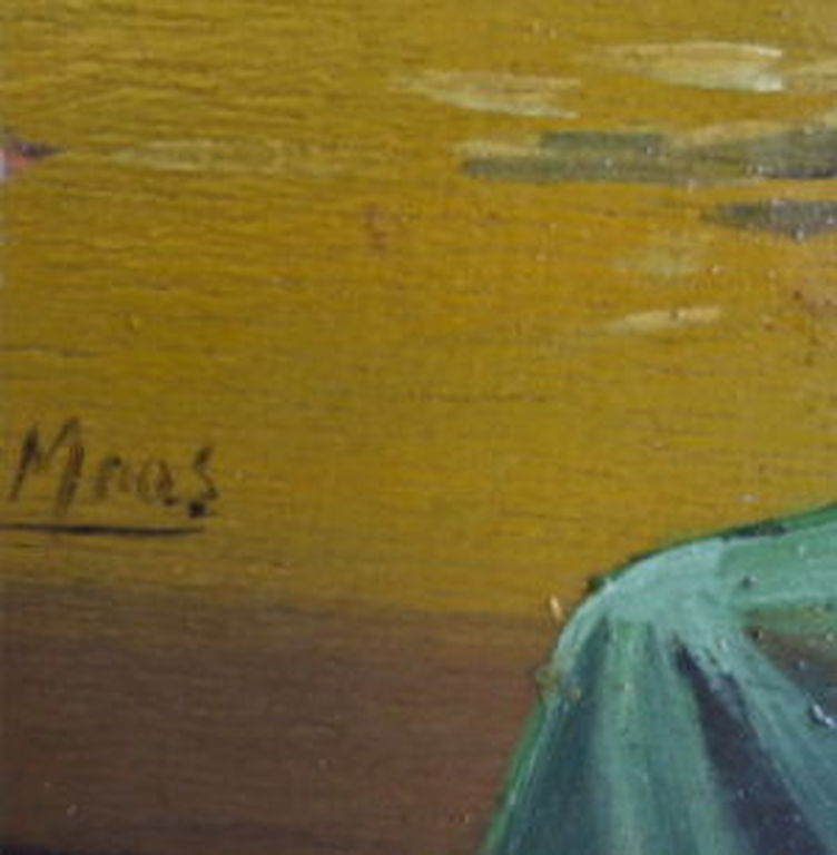 Onbekende kunstenaar (onduidelijk gesigneerd) - Olieverf op paneel - Stilleven kopen? Bied vanaf 1!