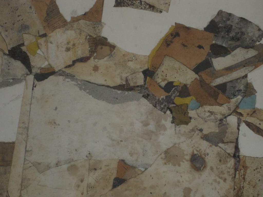 Zeldzame gemengde techniek Collage uit de serie "Schroot op tafel" 1962 gesignee kopen? Bied vanaf 1!