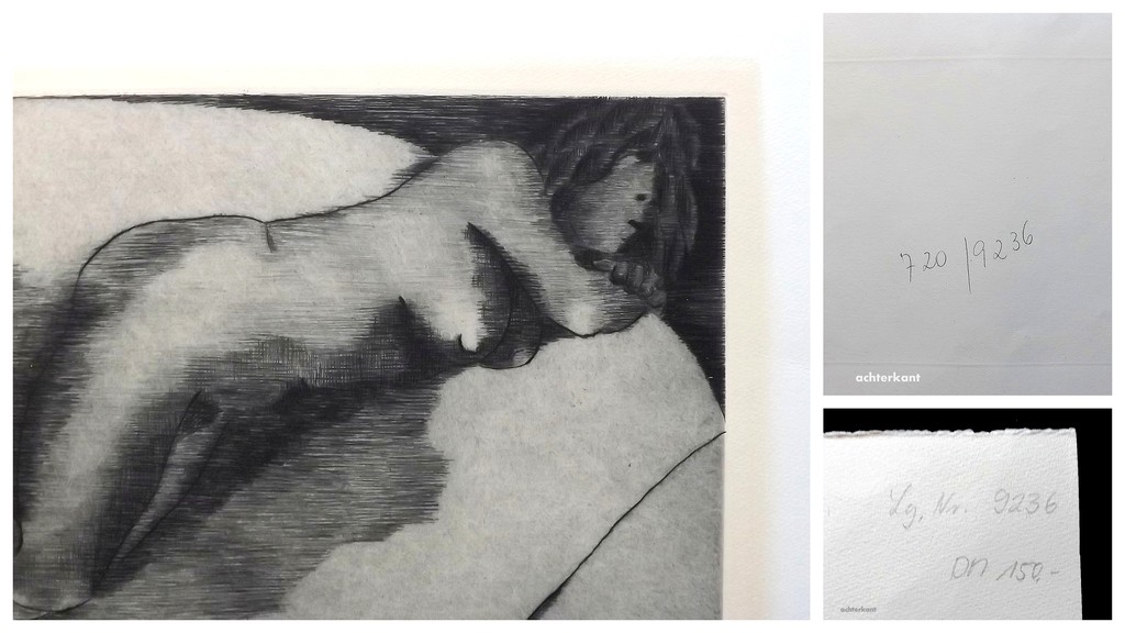 onkende kunstenaar - gesigneerde ets uit 1969 kopen? Bied vanaf 1!