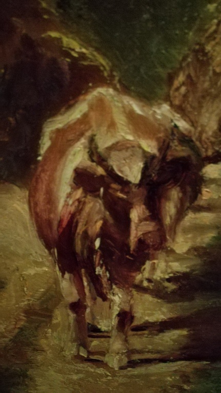 Onbekend kunstenaar, Olieverf op paneel, Stilleven Koeien kopen? Bied vanaf 30!