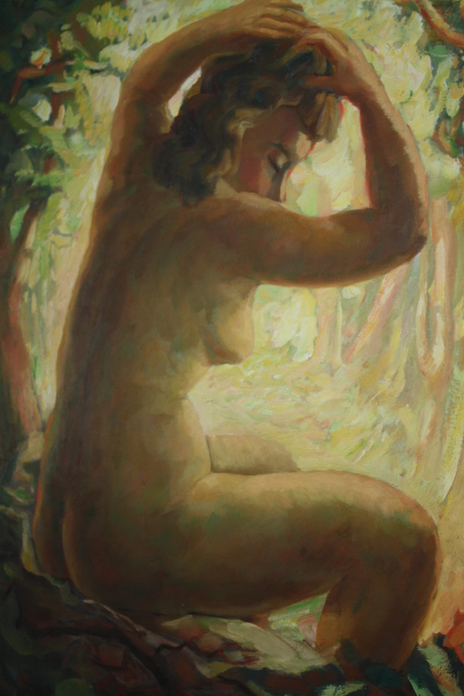 ZITTEN NAAKT op de RUG GEZIEN van TOON PLUIJMERS kopen? Bied vanaf 275!