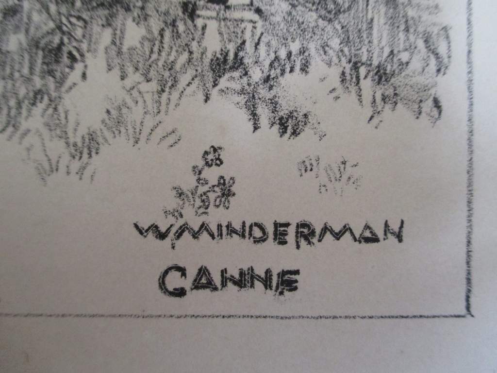 Willem Minderman, litho "Canne" kopen? Bied vanaf 1!