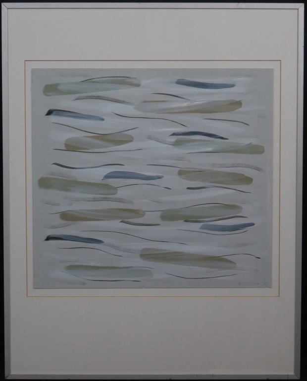 Richard Smeets: Acryl op papier, Nevenbeeld II -Ingelijst verkocht voor € 45!