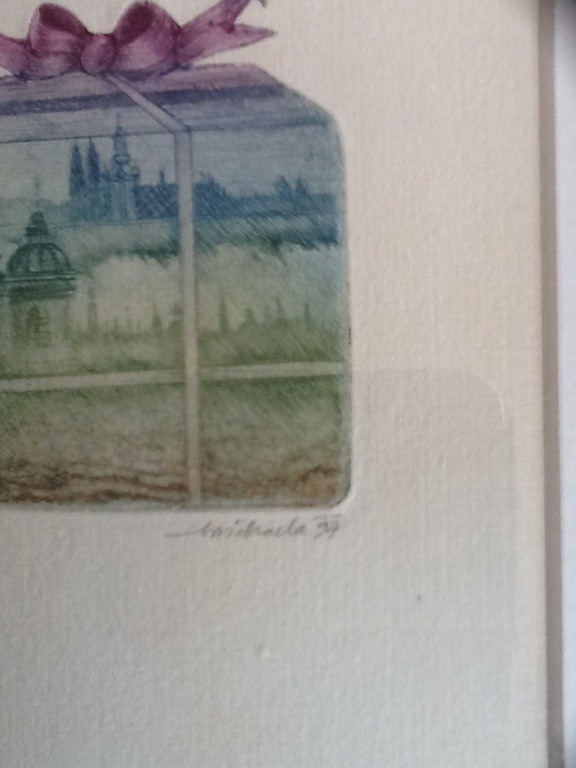 Ets, Onbekende kunstenaar,gesigneerd ,20/50 kopen? Bied vanaf 1!