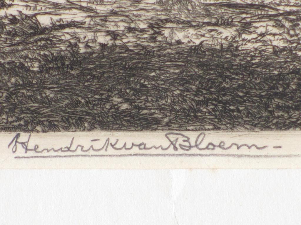 Hendrik van Bloem, Hut in heidelandschap, Ets kopen? Bied vanaf 45!