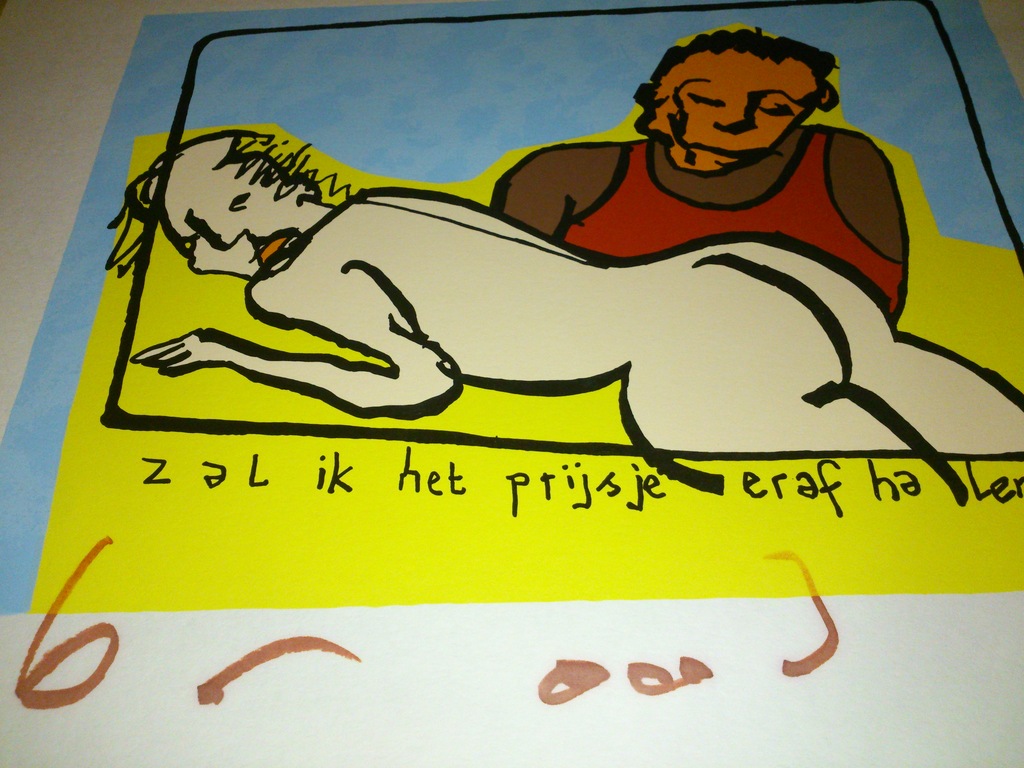 Herman Brood, zeefdruk, Zal ik het prijsje eraf halen? kopen? Bied vanaf 150!